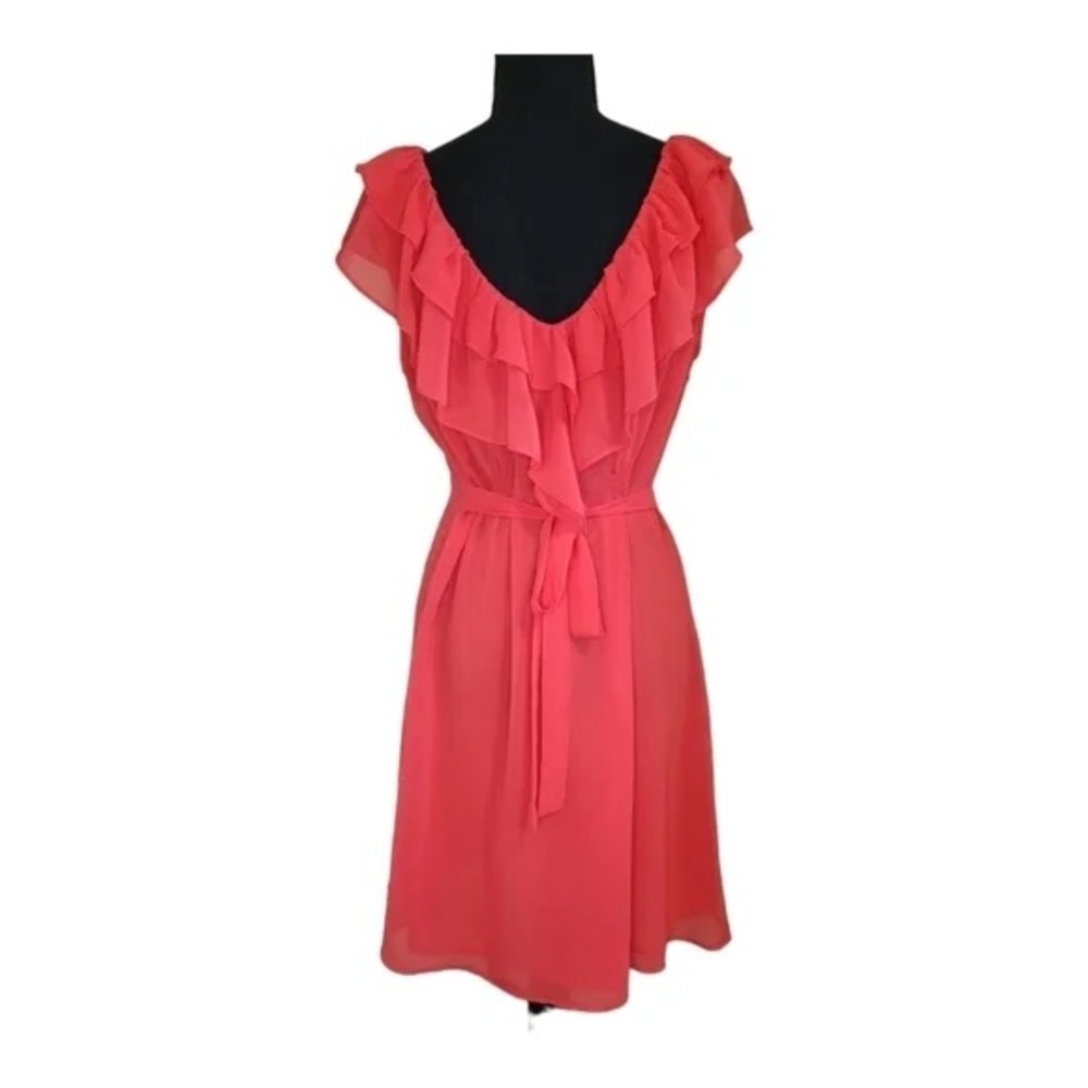 Francesca Red Ruffle Dress - Picture 3 of 3